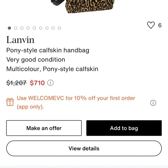 Lanvin Leopard Print Shoulder Bag - Picture 11 of 11